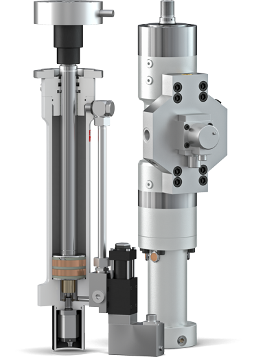 Hänchen servo hydraulic actuators of series 120 and 300: Economy hydraulic cylinders with integrated position transducer