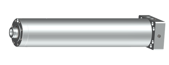 Hydraulic cylinder as guide pillar in casting frames