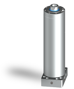 Hydraulic cylinder as guide pillar