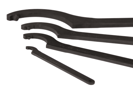 Hook wrench according to DIN 1810