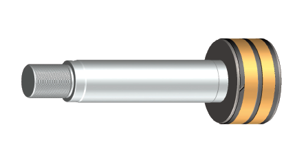 Piston and piston rod of the cylinder are inseparably connected at Hänchen