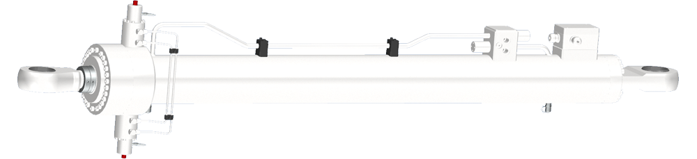 Hydraulic cylinders with interlock