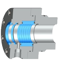 Diagram of the Servofloat® floating gap seal sealing system