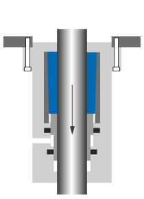 Safety catcher as tensile stress