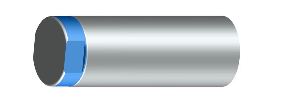 Wrench flat on the piston rod end