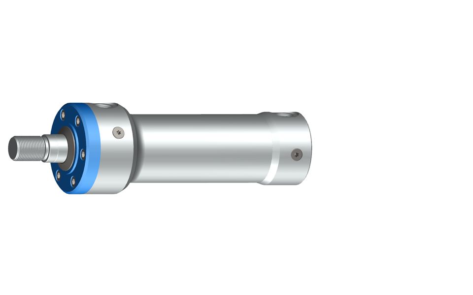 Cylinders with hydraulic ports for screwed fittings have two threaded ports. The port size is configurable.