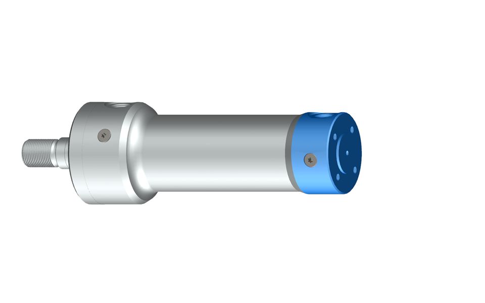 Single-rod cylinders with threaded holes on the cap side