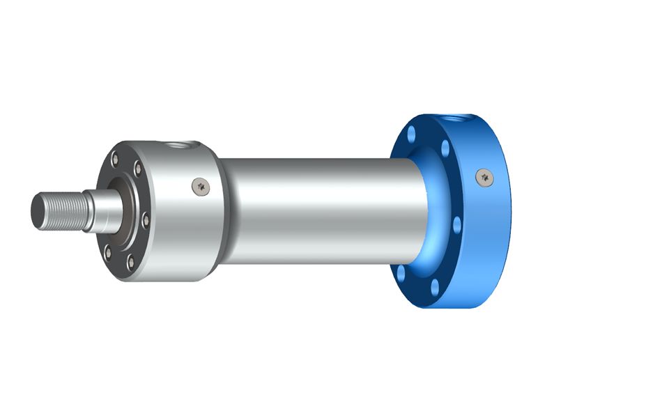 Technical information on mounting hydraulic cylinders using a circular flange on the cap side