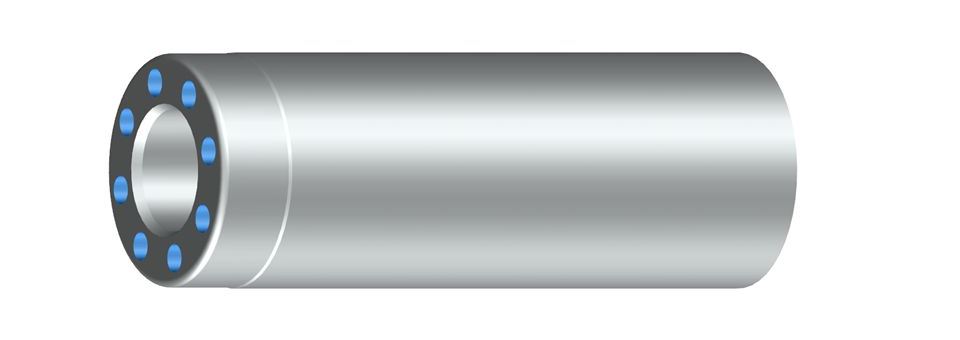 Hole circle on the piston rod end