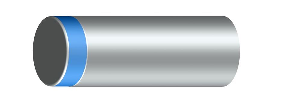 Without mounting aid on the piston rod end