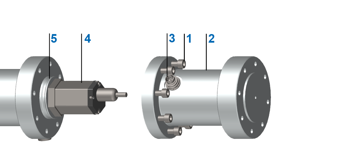 Version with closed protection tube